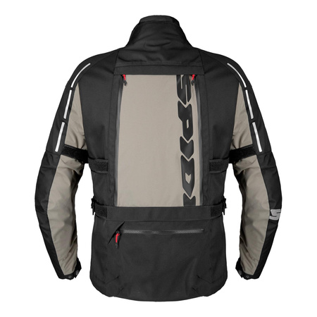 Kurtka motocyklowa tekstylna SPIDI 4 SEASON V3 MUD czarny beżowy
