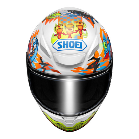 Kask motocyklowy SHOEI NXR2 YAGYO TC-2 biały pomarańczowy niebieski