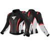 Kombinezon motocyklowy dwuczęściowy damski SHIMA MIURA 2.0 RED FLUO czarny biały czerwony fluo