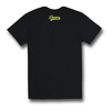 Koszulka codzienna T-shirt DAVCA DON'T PANIC czarny biały żółty fluo