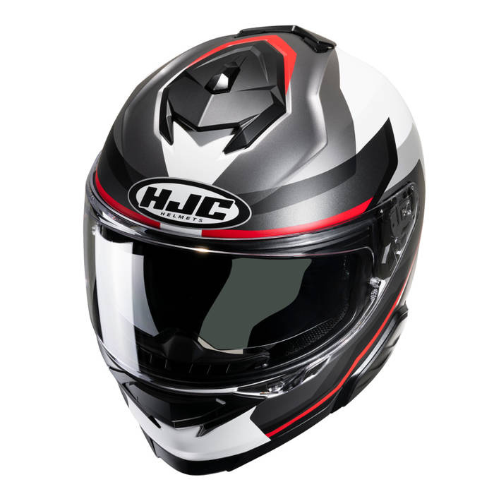 Kask motocyklowy HJC I71 Nior szary/czerwony