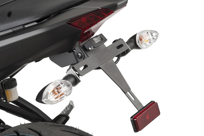 Adaptery łączące fender eliminator PUIG z kierunkowskazami OEM Yamaha Czarny (N)