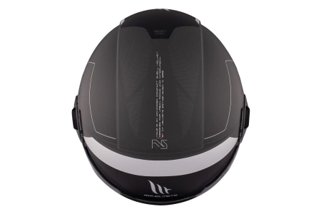 Kask motocyklowy MT VIALE SV S 68 UNIT MATT GREY szary czarny biały