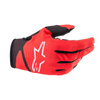 Rękawice motocyklowe dziecięce ALPINESTARS RADAR JUNIOR BRIGHT RED/BLACK czerwony fluo czarny