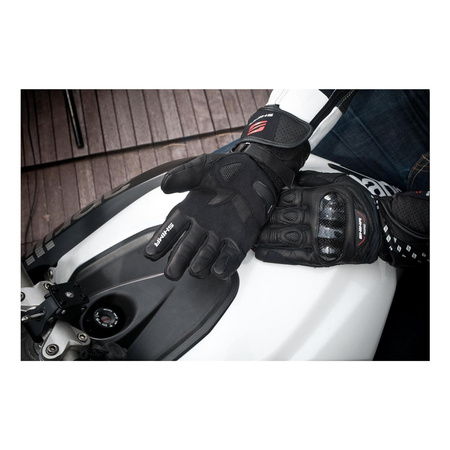 Rękawice motocyklowe sportowe skórzane Shima PROSPEED czarny