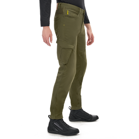 Spodnie jeansowe motocyklowe VORG REVO GREEN zielony
