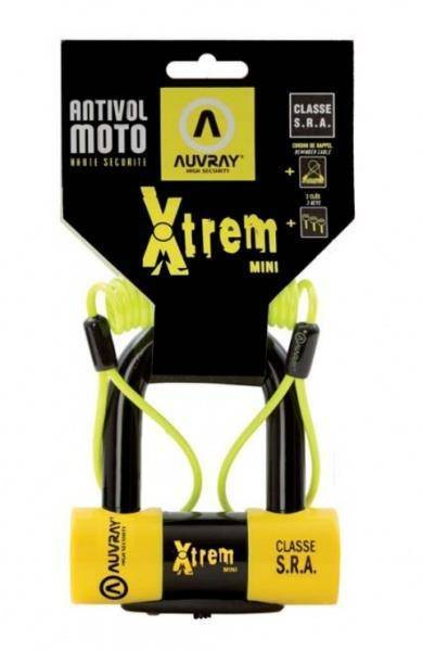 Zapięcie Motocyklowe AUVRAY XTREM MINI – U-Lock z Przypominaczem Uniwersalny 5mm