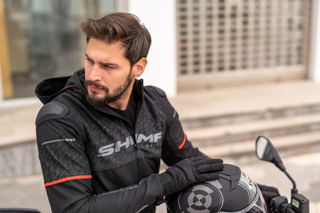Kurtka motocyklowa tekstylna miejska Shima DRIFT+ czarny