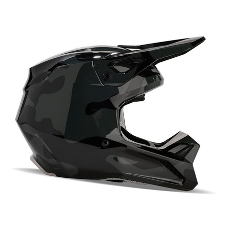 Kask dla dzieci motocyklowy cross offroad mtb FOX V1 Bnkr czarny Camo