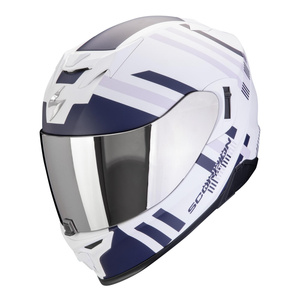 Kask motocyklowy SCORPION EXO-520 EVO AIR BANSHEE WHITE/BLUE/PURPLE biały niebieski fioletowy