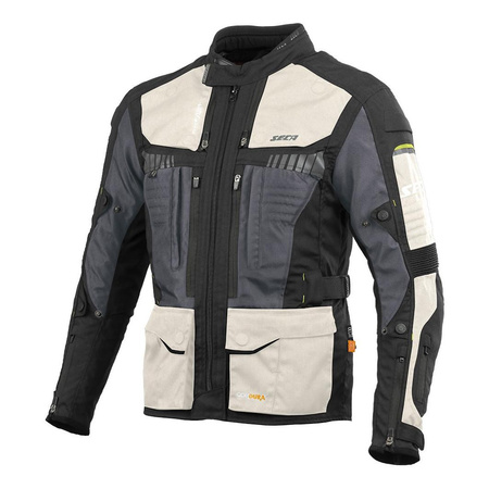 Kurtka motocyklowa SECA X-TOUR GRAY czarny szary