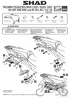 Stelaż boczny 3P SHAD kufra motocyklowego do Triumph Tiger Explorer