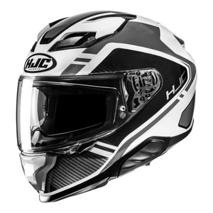 Kask motocyklowy integralny HJC F71 Tozz czarny/biały