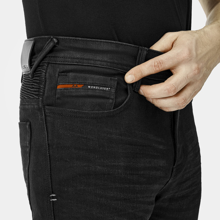 Spodnie jeans SHIMA ZENITH BLACK czarny