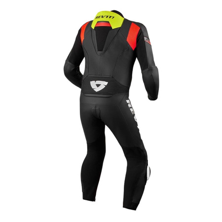 Kombinezon motocyklowy jednoczęściowy REVIT ARGON 2 BLACK/NEON YELLOW czarny czerwony fluo żółty fluo