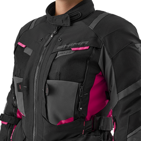 Damska kurtka motocyklowa tekstylna miejska Shima HERO 2.0 różowy