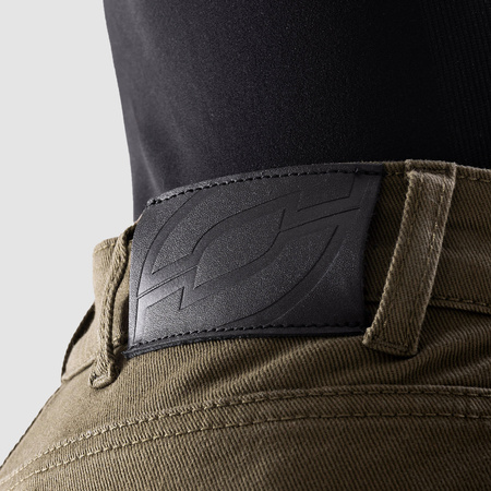 Spodnie jeans damskie OZONE JANE LADY JOGGER FIT OLIVE zielony