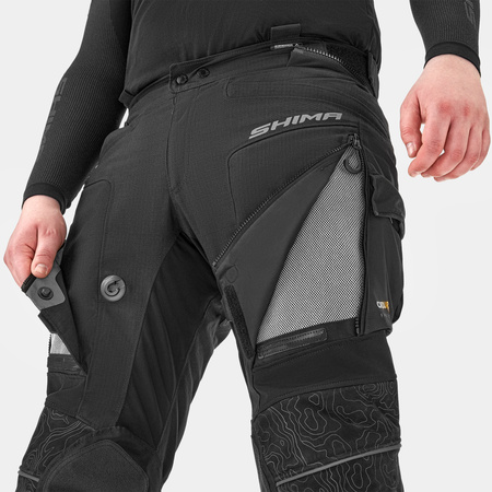 Spodnie motocyklowe SHIMA TRACKER BLACK czarny