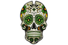 Tankpad PUIG Skull Zielony (V)