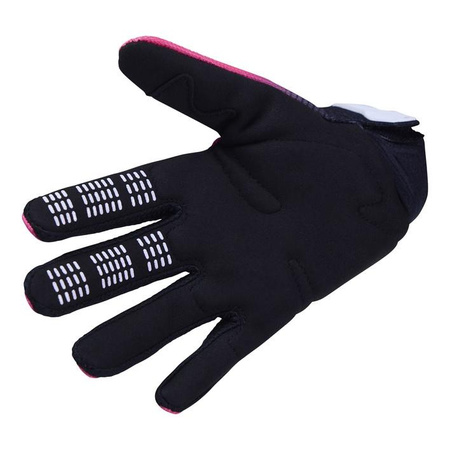 Rękawice cross dziecięce FOX JUNIOR GIRLS 180 COLLECT BLACK/PINK czarny różowy