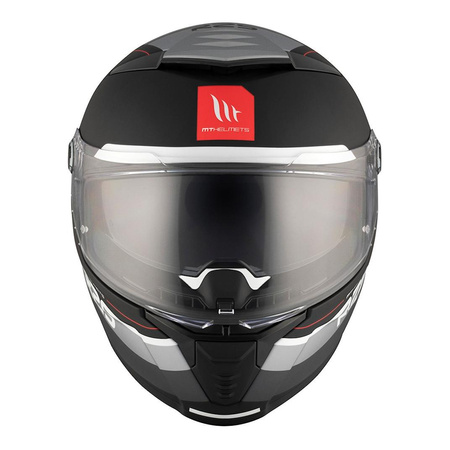 Kask motocyklowy MT THUNDER 4 SV R25 MATT BLACK/GREY czarny szary