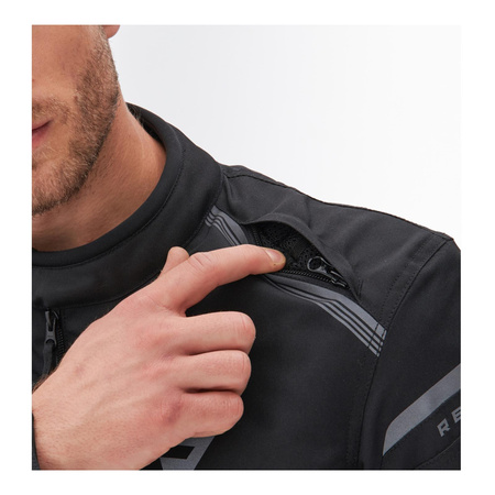 Kurtka motocyklowa tekstylna Rebelhorn SPARK czarny