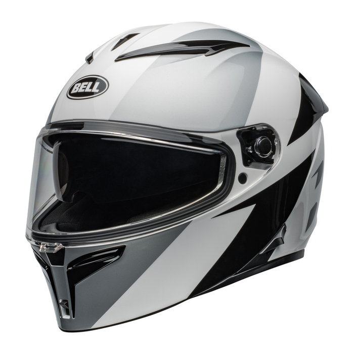 Kask motocyklowy BELL Lithium Shear srebrny/biały