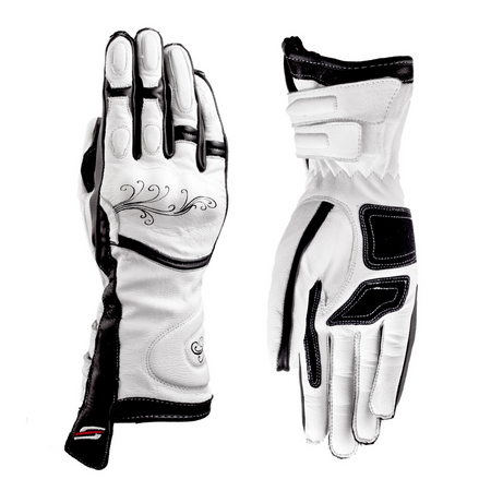 Rękawice motocyklowe turystyczne Shima MODENA biały