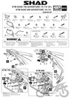 Stelaż kufra bocznego 4P motocyklowego SHAD Terra do KTM Adventure 790