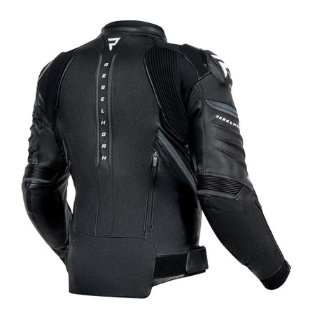 Kurtka motocyklowa skórzana Rebelhorn VELOCE czarny-biały