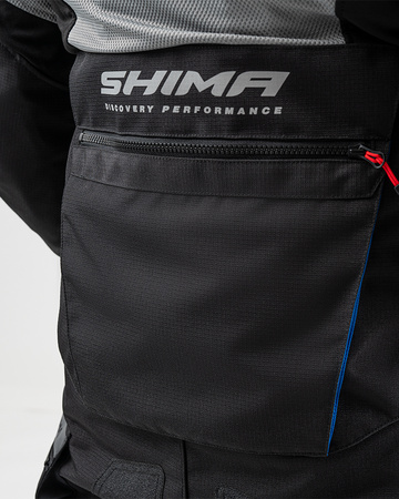 Kurtka motocyklowa tekstylna Shima ALPHA czarny