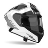 Kask motocyklowy AIROH MATRYX THRON WHITE GLOSS biały szary czarny