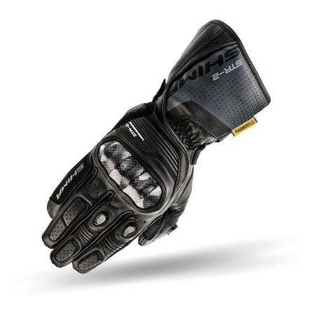 Rękawice motocyklowe skórzane sportowe Shima STR-2 GLOVES czarny