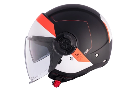 Kask motocyklowy MT VIALE SV S 68 UNIT MATT RED czarny biały czerwony