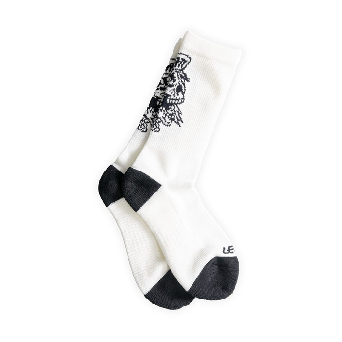 LEATT SKARPETY SKULL SOCKS WHITE KOLOR BIAŁY