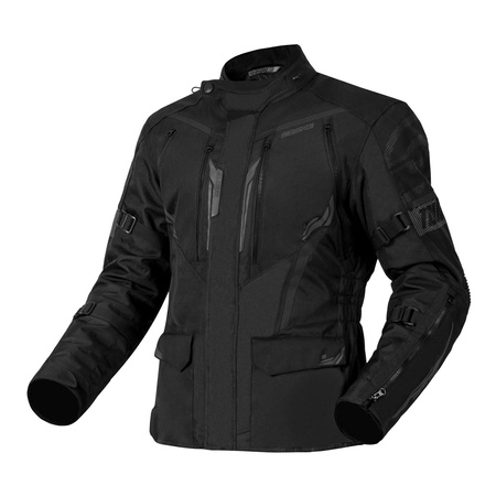 Kurtka motocyklowa tekstylna OZONE TOUR III czarna