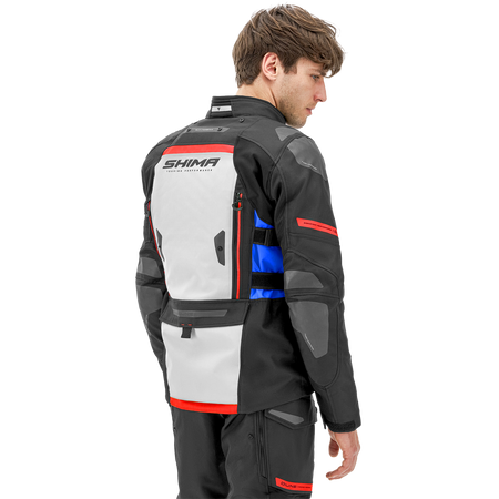 Kurtka motocyklowa SHIMA DUNE BLUE czarny szary niebieski