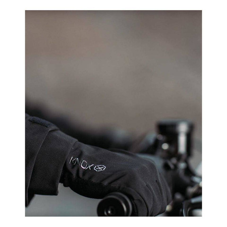 Rękawice motocyklowe KNOX WINDPROOF BLACK czarny