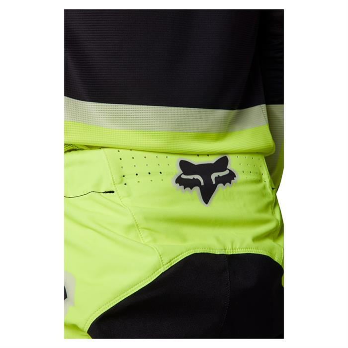 spodnie motocyklowe cross offroad FOX Flexair Efekt Fluo żółty