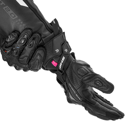 Rękawice motocyklowe damskie SHIMA RS-3 LADY BLACK czarny