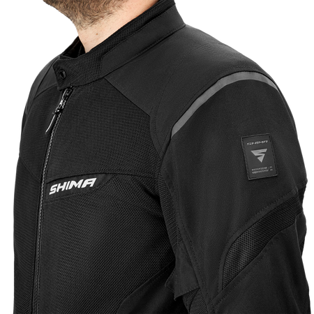 Kurtka motocyklowa tekstylna miejska/turystyczna Shima RUSH 2.0 VENT czarny