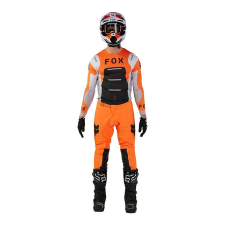 spodnie motocyklowe cross offroad FOX Flexair Magnetic Fluo pomarańczowy