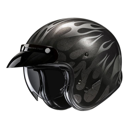 Kask otwarty HJC V31 FIRO BLACK czarny