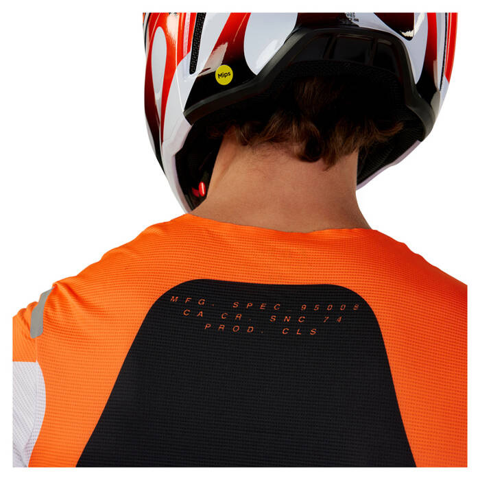 Bluza koszulka motocyklowa rowerowa cross offroad mtb FOX Flexair Magnetic Fluo pomarańczowy