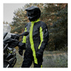 Kombinezon przeciwdeszczowy motocyklowy odblaskowy Rebelhorn TRAVEL czarny-żółtyfluo unisex