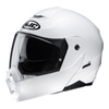 Kask motocyklowy szczękowy z daszkiem HJC C80 perłowy biały