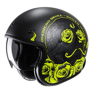 Kask motocyklowy otwarty HJC V31 Desto czarny/żółty