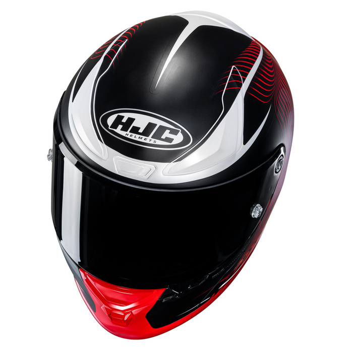 Kask motocyklowy integralny sportowy HJC RPHA 1 Lovis czarny/czerwony