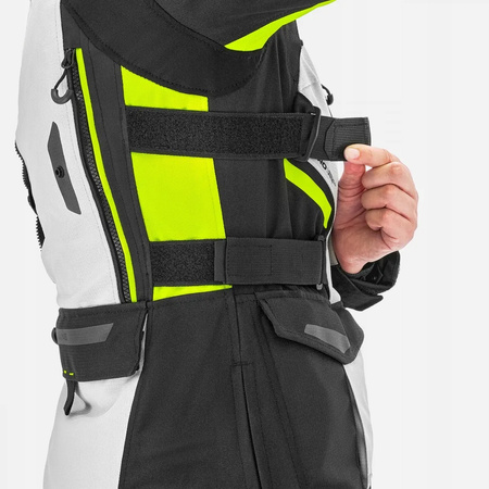Kurtka motocyklowa damska SHIMA DUNE LADY FLUO czarny szary żółty fluo