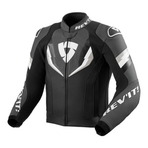 Kurtka motocyklowa skórzana REVIT QUANTUM 3 BLACK/ANTHRACITE czarny szary